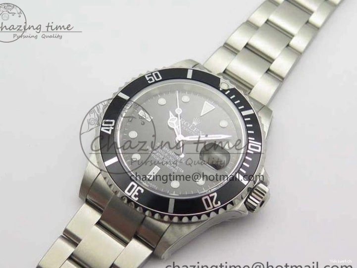 SH3135 Rehaut Black On Edition 16610 SS 1:1 Bracelet LN No Best JF Engraving Submariner 0331